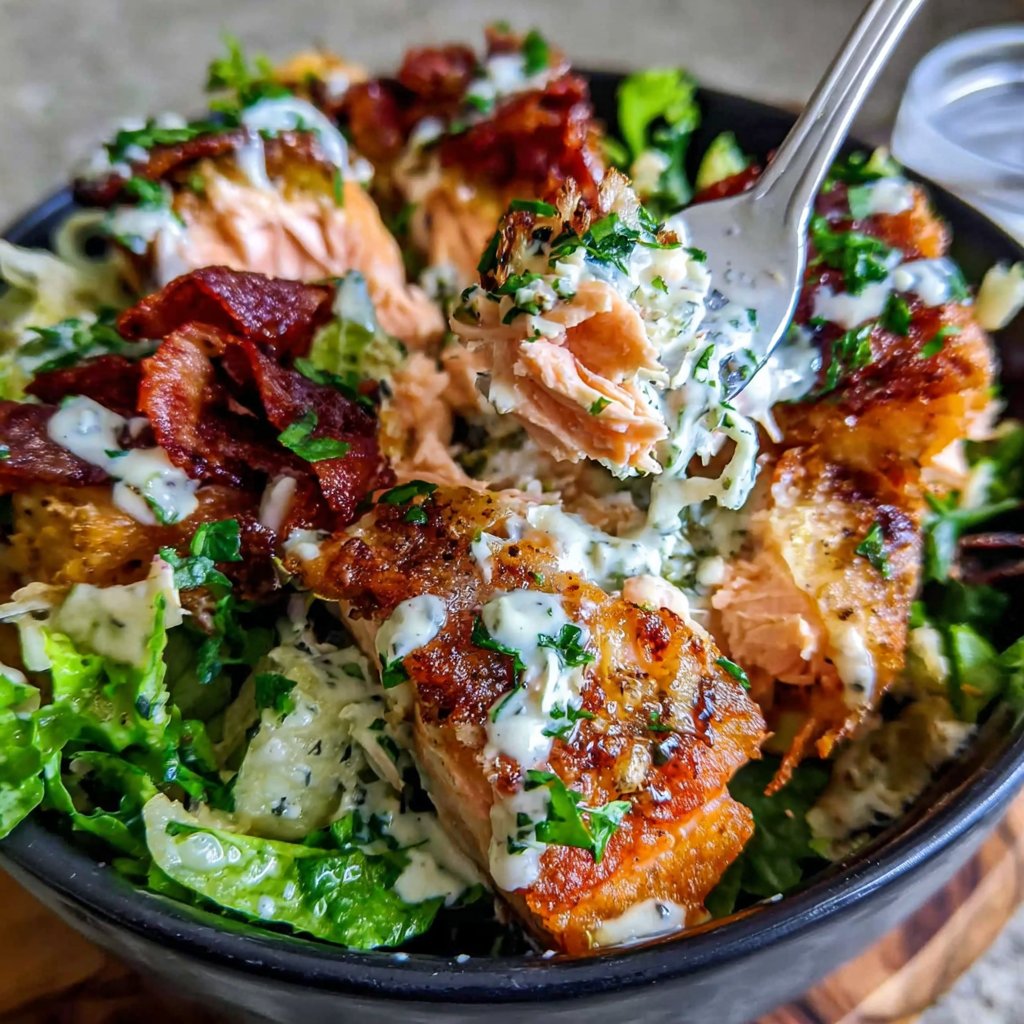 Salmon Caesar Salad Bowl