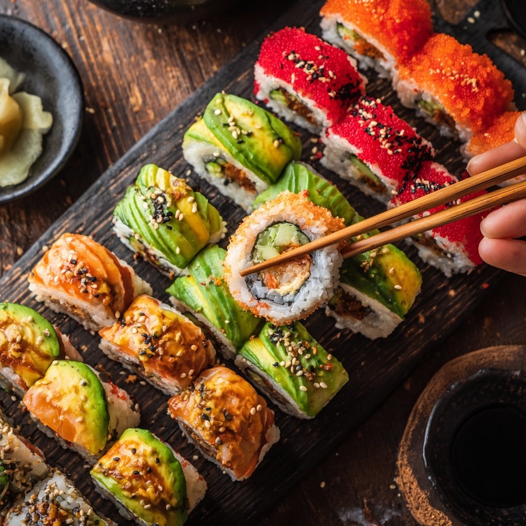 Global Japanese Sushi Rolls