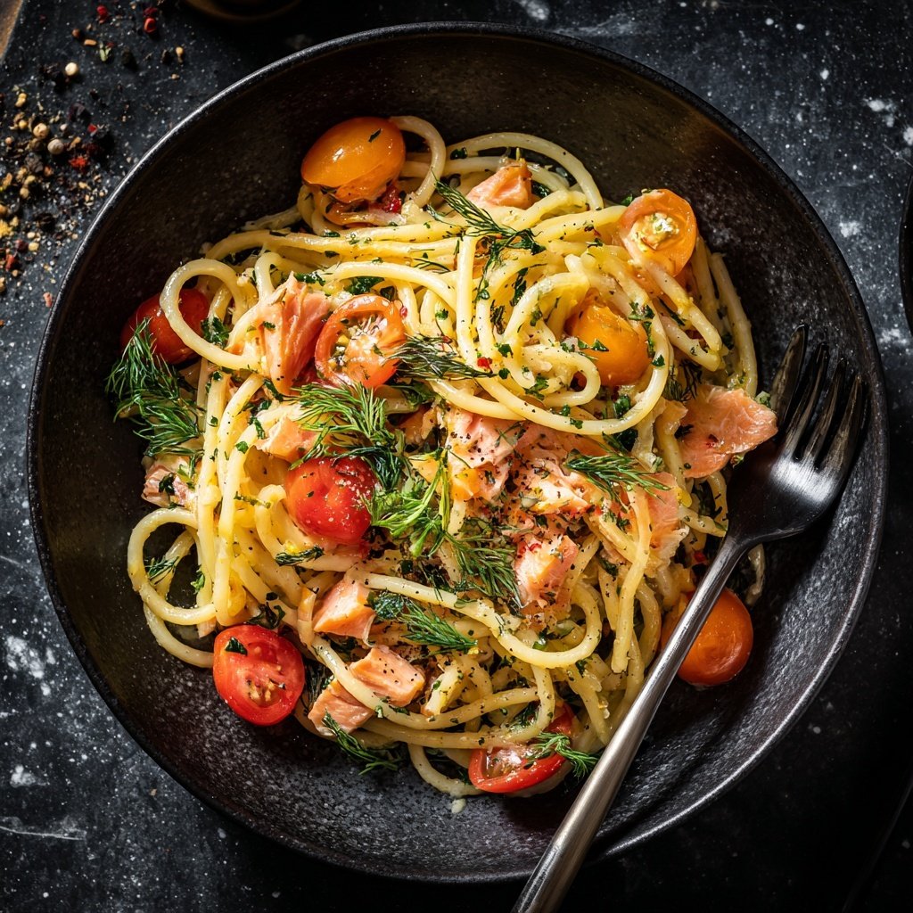 Salmon and Fennel Pasta Dish