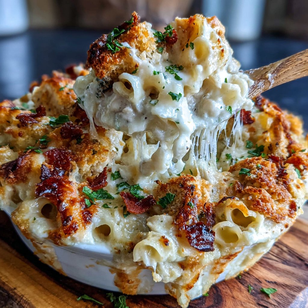 Creamy Chicken Alfredo Bake