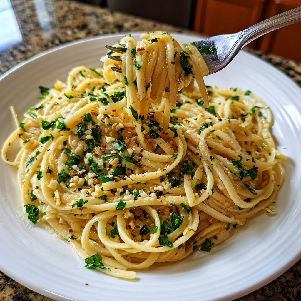 Quick Garlic Butter Pasta