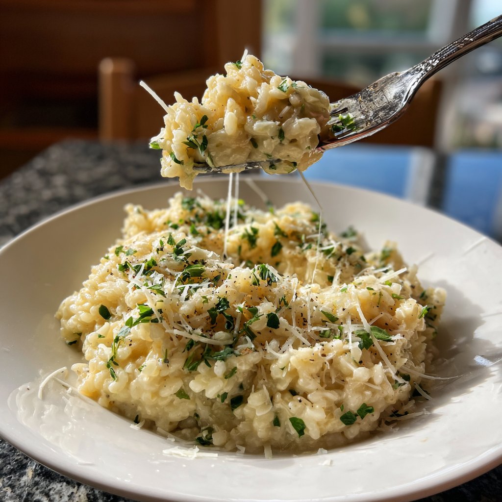Creamy Ground Turkey Risotto