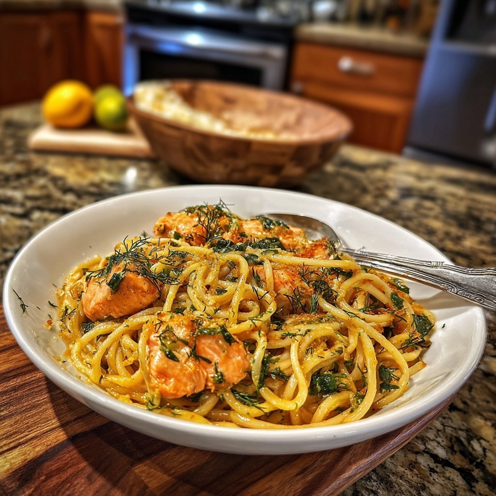 Zesty Orange Salmon Pasta